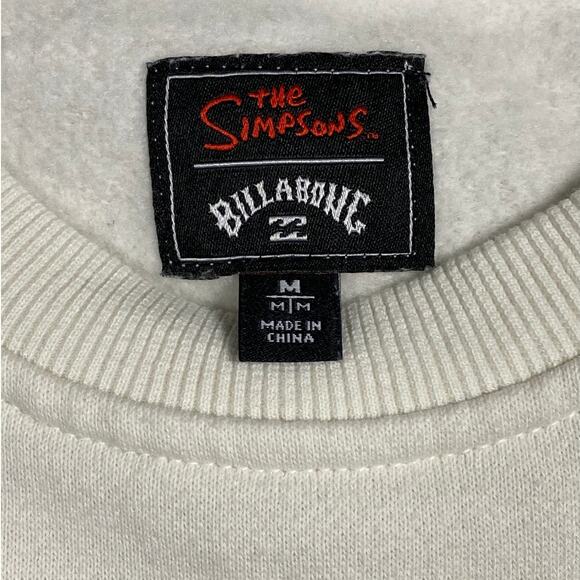 Simpsons Krusty The Clown Crewneck Sweatshirt Men's Billabong Pullover Medium - Picture 4 of 13